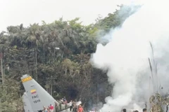 Le crash d'un avion de transport militaire, survenu le 23 mars, a fait 69 morts et de nombreux blessés. Photo: Xinhua/VNA