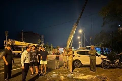 Scène d'accident à Ha Tinh. Photo: VNA