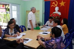 Une réunion à Dak Lak pour collecter des avis sur les projets de documents soumis au 14e Congrès national du Parti. Photo: VNA