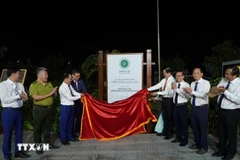 Remise de la prestigieuse certification Liste verte de l'UICN. Photo: VNA