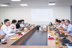 Réunion consacrée au lancement du projet SMS-MP. Photo: BNews