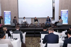 Forum international « Accroître les investissements numériques : connecter l’offre technologique européenne avec l’avenir numérique du Vietnam » à Hanoï. Photo: VNA
