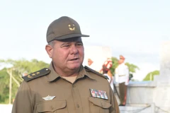 Le général de division Víctor Leonardo Rojo Ramos, membre du Comité central du Parti communiste de Cuba (PCC) et directeur du Département général de la politique du ministère cubain des Forces armées révolutionnaires. Photo: VNA