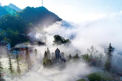 En 2025, Sapa a gagné 15 places dans le classement des 100 meilleures destinations d'Asie. Photo: VNA