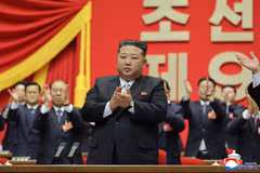 Le secrétaire général du Parti des travailleurs de Corée et président de la Commission des affaires d’État de la RPDC, Kim Jong-un. Photo: Yonhap