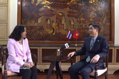 L’ambassadeur du Vietnam en Thaïlande, Pham Viet Hung lors d'une interview accordée à l’Agence vietnamienne d’information. Photo: VNA