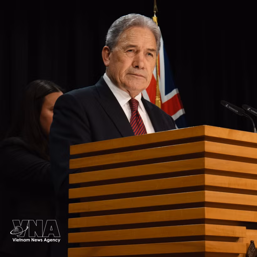 Le ministre néo-zélandais des Affaires étrangères, Winston Peters. Photo: VNA