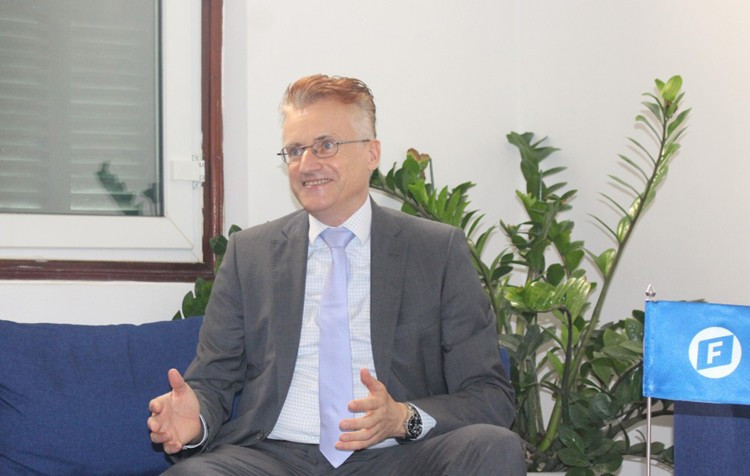 Le professeur Andreas Stoffers – directeur national de l'Institut Friedrich Naumann pour la liberté (FNF) au Vietnam. Photo: baoquocte.vn