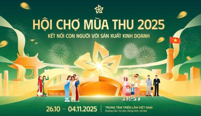 La Foire d'Automne 2025 se tiendra du 25 octobre au 4 novembre à Hanoï. Photo: ministère de l'Industrie et du Commerce