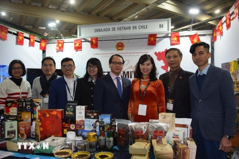 Stand du Vietnam au salon ExpoCafé 2025. Photo: VNA