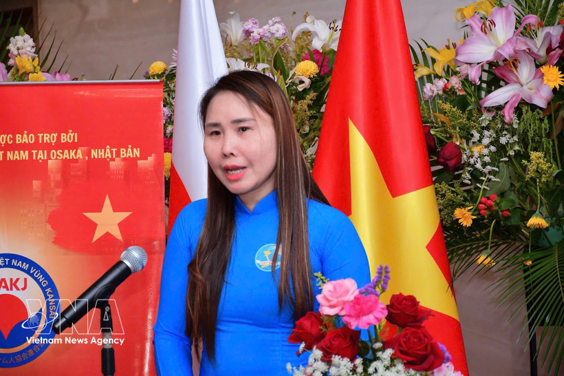 La présidente de l’Association des Vietnamiens de la région du Kansai, Le Thuong. Photo : VNA