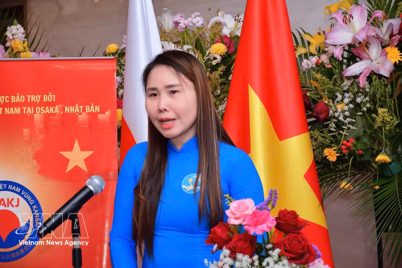 La présidente de l’Association des Vietnamiens de la région du Kansai, Le Thuong. Photo : VNA