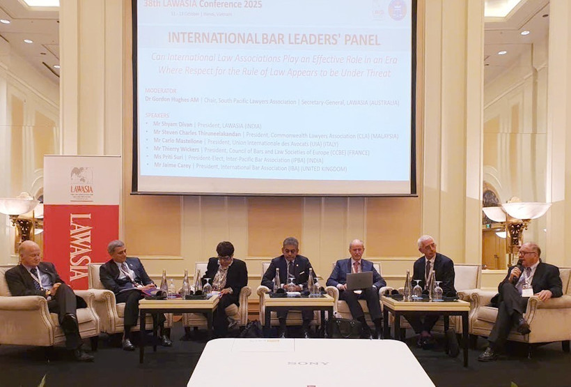 Des délégués à la 38e Conférence annuelle de l'Association des avocats d'Asie-Pacifique. Photo: VNA