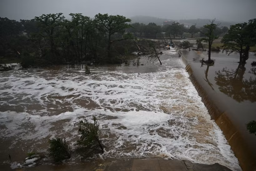 De violentes inondations ont frappé le comté de Kerr, au Texas. Photo: U.S. Coast Guard/VNA