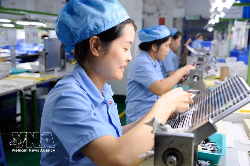 Le secteur manufacturier a attiré 7,07 milliards de dollars d'IDE au premier trimestre. Photo: VNA