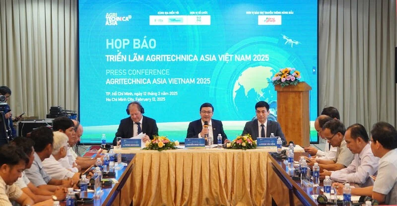 Conférence de presse sur le salon Agritechnica Asia Vietnam 2025. Photo: VNA