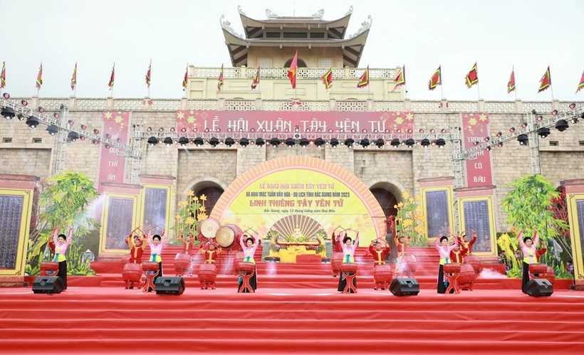 L’Espace touristique spirituel de Tây Yên Tu. Photo: bacgiang.gov.vn