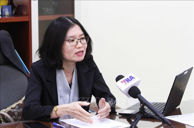 Sokmom Nimul, directrice générale de l’Agence de presse cambodgienne. Photo: VNA