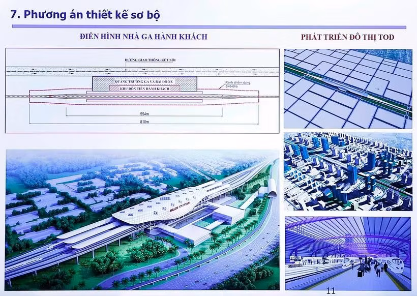 Conception du projet de ligne ferroviaire à grande vitesse Nord-Sud. Photo: VNA