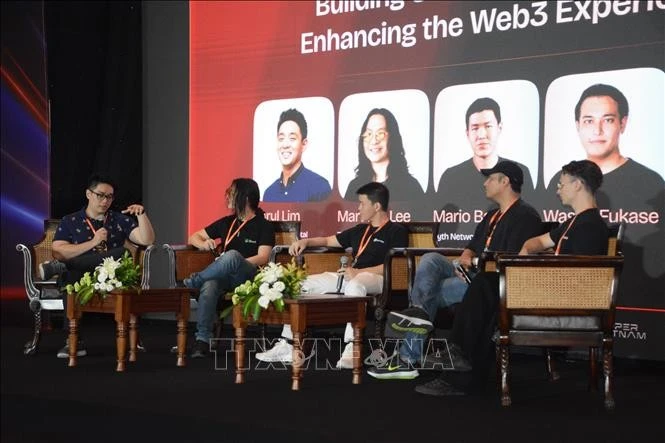 La Semaine vietnamienne de la technologie blockchain et de l’intelligence artificielle 2025 – Super Vietnam 2025 se tient les 4 et 5 juin à Da Nang. Photo: VNA