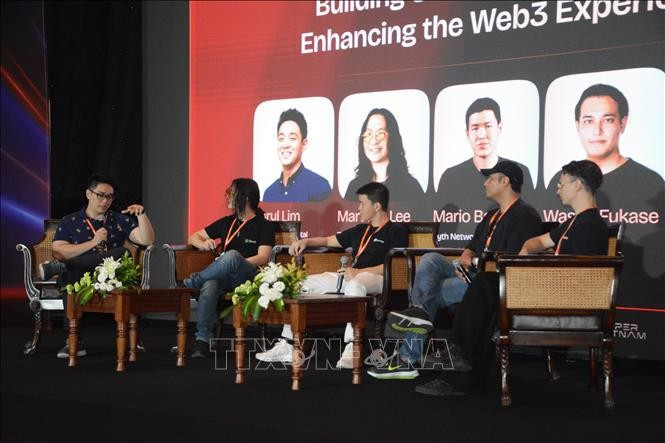 La Semaine vietnamienne de la technologie blockchain et de l’intelligence artificielle 2025 – Super Vietnam 2025 se tient les 4 et 5 juin à Da Nang. Photo: VNA