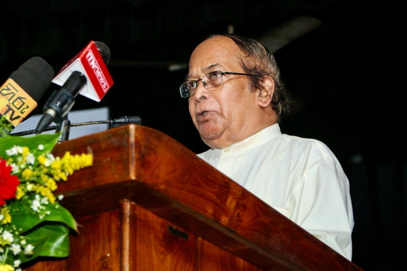 Le président de l’Association de solidarité Sri Lanka–Vietnam, Sudasinghe Sugathapala. Photo: VNA