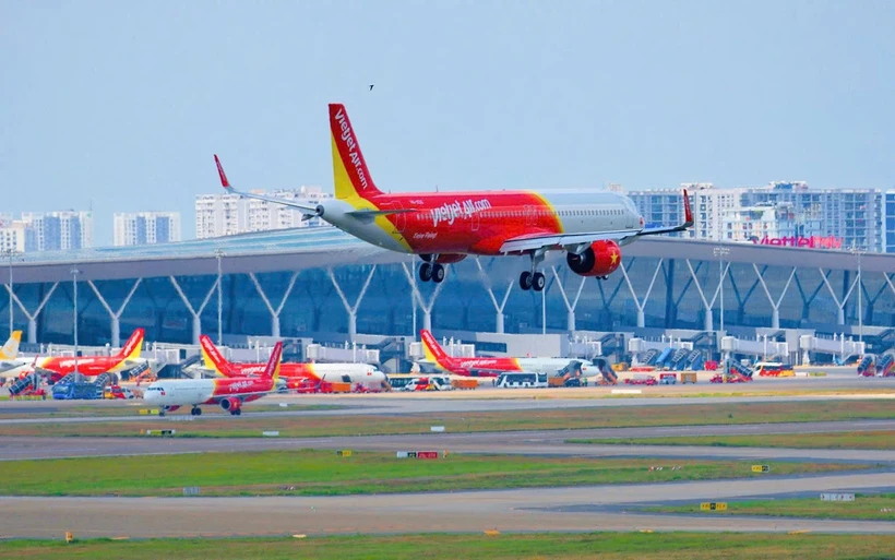 La compagnie aérienne Vietjet annonce une hausse de 24 % de son bénéfice consolidé au premier trimestre 2025. Photo: VNA