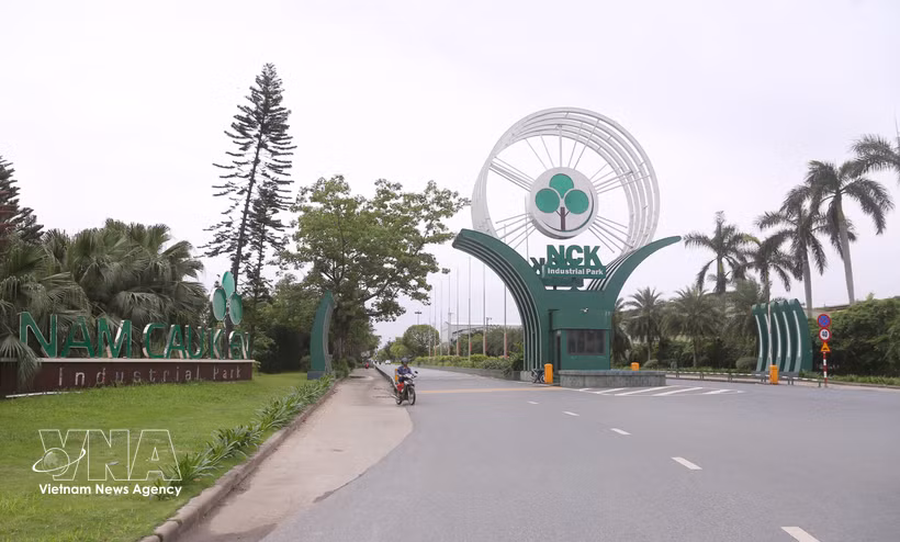 Le parc industriel de Nam Cau Kien, modèle économique privé typique de Hai Phong, a été sélectionné par l'Organisation des Nations Unies pour le développement industriel (ONUDI) parmi 37 parcs industriels répartis dans 7 pays pour participer au Programme mondial de parcs éco-industriels. Photo : VNA