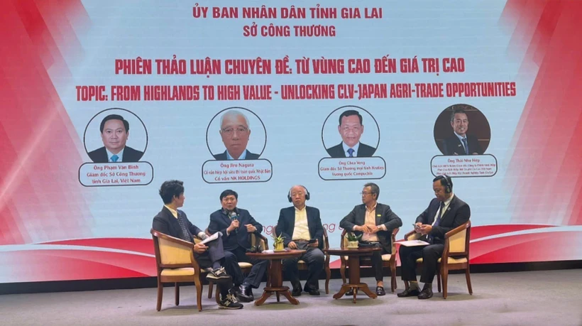 Conférence de connexion commerciale et de promotion des exportations 2025 dans la province vietnamienne de Gia Lai. Photo: VNA