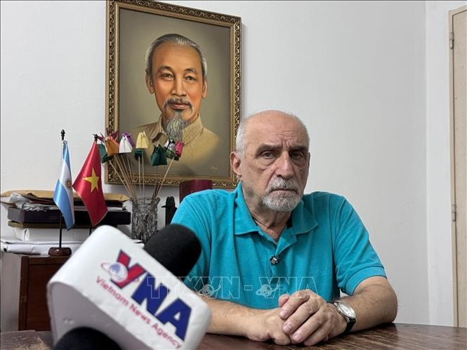 Le secrétaire général du Parti communiste argentin, Jorge Kreyness. Photo: VNA