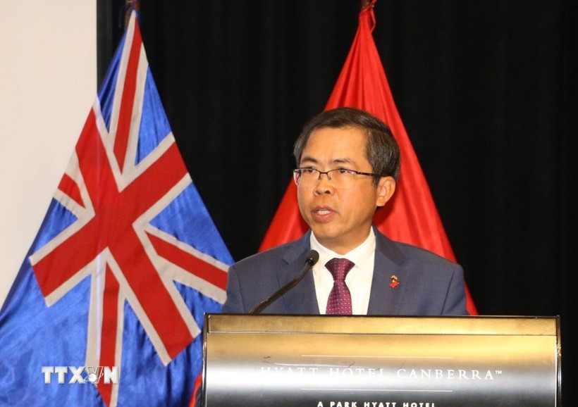 L’ambassadeur du Vietnam en Australie, Pham Hung Tâm à la réunion de l'AVPI. Photo: VNA