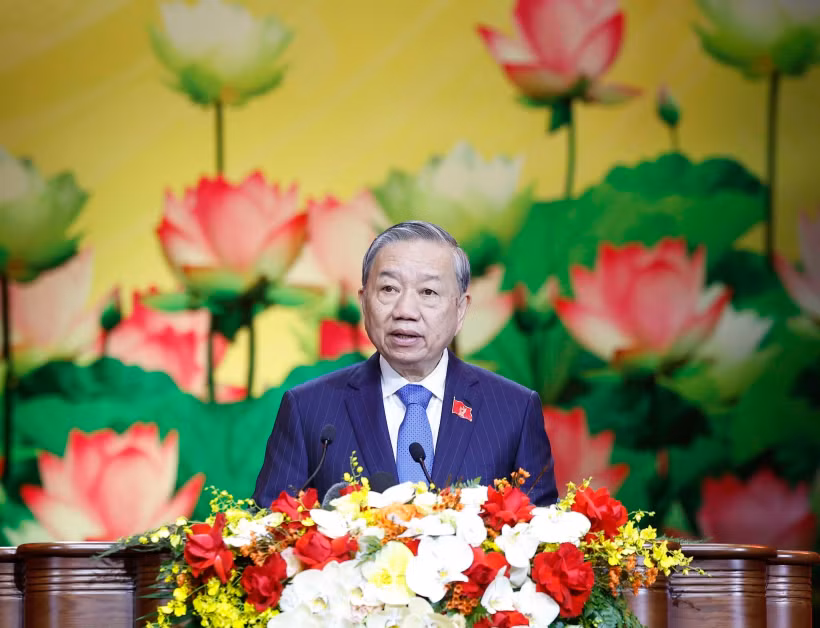 Le secrétaire général Tô Lâm s'exprime au XIe Congrès national d'émulation. Photo: VNA