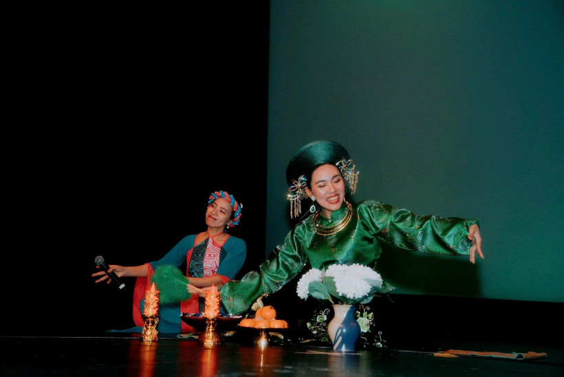 L'une des représentations empreintes d'identité culturelle vietnamienne à Vietnam Day 2025 en Nouvelle-Zélande. Photo : VNA