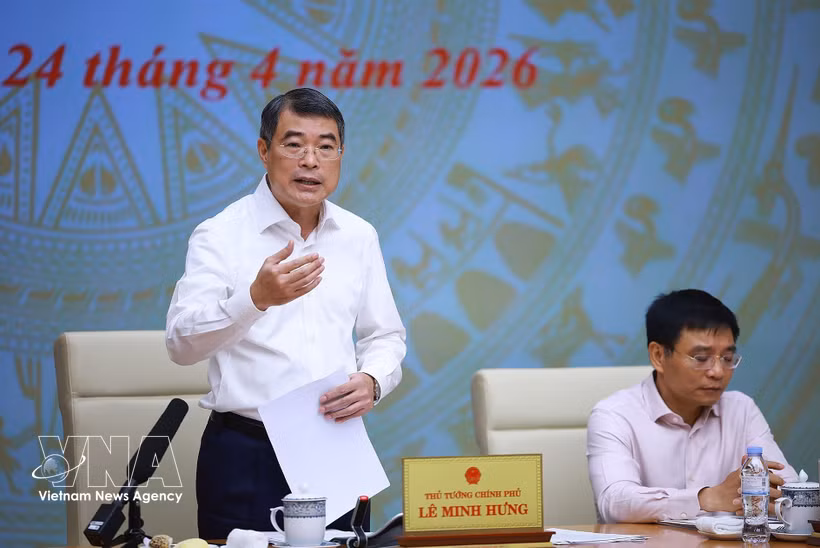 Le Premier ministre Lê Minh Hung préside la conférence nationale sur l’investissement public pour 2026. Photo: VNA