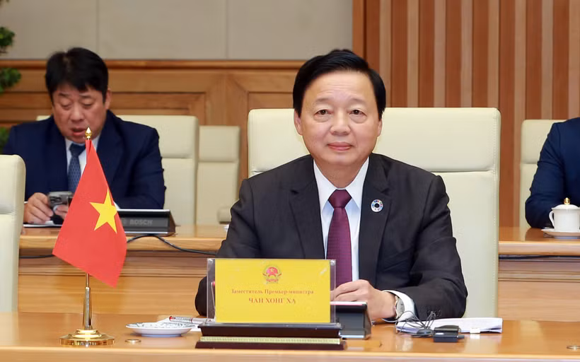 Le vice-Premier ministre Trân Hông Hà, président du sous-comité vietnamien du Comité intergouvernemental Vietnam–Russie sur la coopération économique, commerciale, scientifique et technique. Photo: VNA
