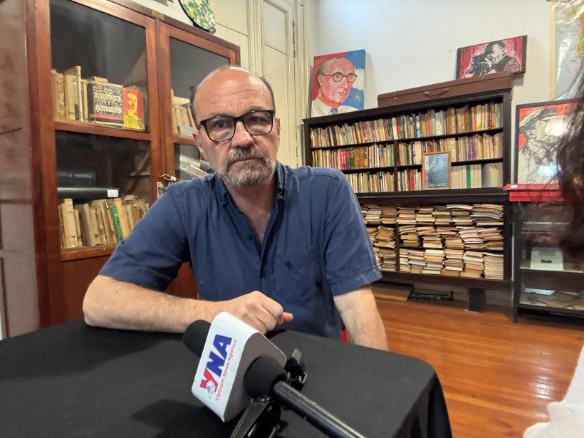 Marcelo Rodríguez, chef de la Commission des relations extérieures du Parti communiste argentin. Photo: VNA