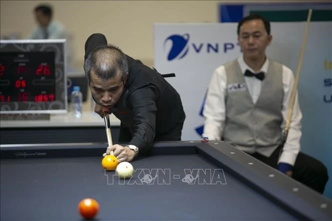 Le joueur de billard Trân Quyêt Chiên. Photo: VNA