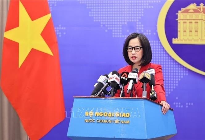 La porte-parole du ministère vietnamien des Affaires étrangères, Pham Thu Hang. Photo: VNA