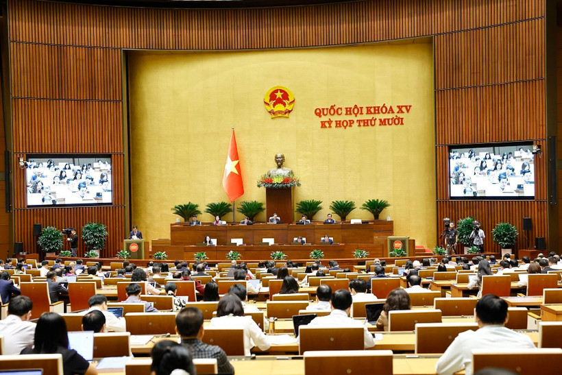 Une séance de travail de l’Assemblée nationale. Photo: VNA