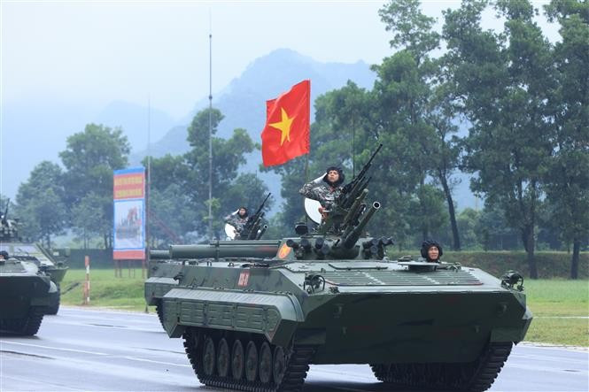 Quatrième répétition générale du défilé de la Fête nationale, le 16 août à Hanoï. Photo: VNA