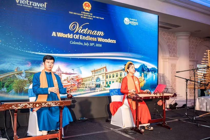 Des artistes participant au programme de promotion du tourisme au Sri Lanka: Photo: ambassade du Vietnam au Sri Lanka