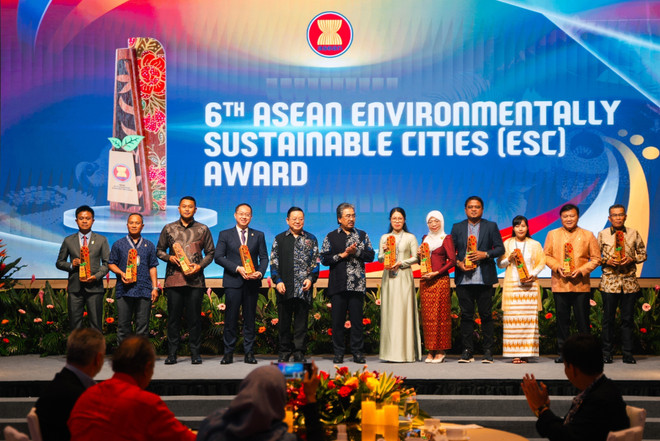 Hoa Lu, province de Ninh Binh, a été honorée lors de la 6e cérémonie de remise des prix ESC. Photo: VNA esc.jpg
