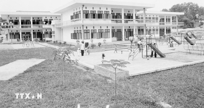 La maison de l’enfance Georgi Dimitrov, aujourd’hui connue sous le nom d’école maternelle de haute qualité Vietnam-Bulgarie, avait été offerte à Hanoï par l’Association nationale des femmes de Bulgarie. Photo: VNA ecole-maternelle.jpg