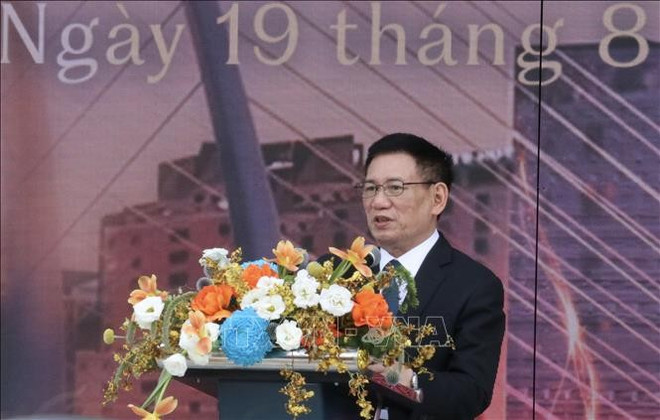 Le vice-Premier ministre Hô Duc Phoc s'exprime lors de la cérémonie. Photo: VNA phoc.jpg