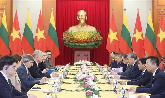 Panorama de la rencontre. Photo: VNA rencontre.jpg