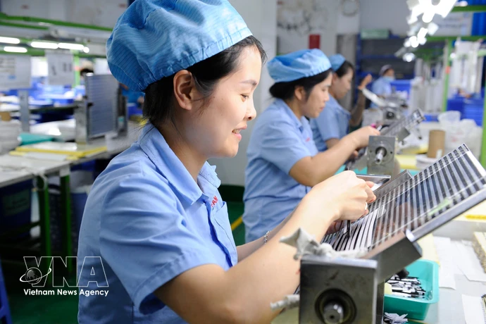 Le secteur manufacturier a attiré 7,07 milliards de dollars d'IDE au premier trimestre. Photo: VNA