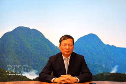 Hoang Dinh Thang, président de l’Union des associations vietnamiennes en Europe et membre du Présidium du Comité central du Front de la Patrie du Vietnam. Photo : VNA