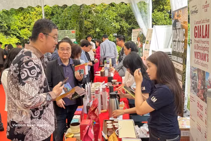 Festival du café vietnamien à Singapour 2026. Photo : VNA