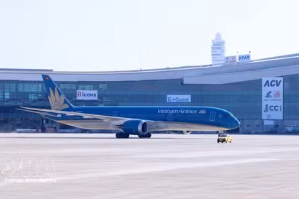 Un avion de Vietnam Airlines. Photo: VNA