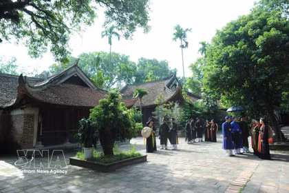 La pagode Vinh Nghiem fait partie du complexe de sites historiques et de paysages de Yen Tu - Vinh Nghiem - Con Son - Kiep Bac, inscrit au patrimoine mondial de l’UNESCO. Photo : VNA